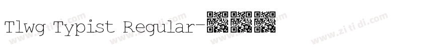 Tlwg Typist Regular字体转换